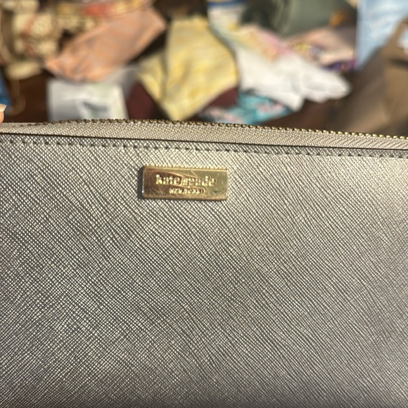 Kate Spade Silver Long Wallet - Picture 2 of 8